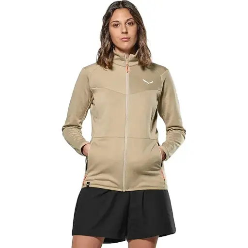 Флисовая кофта Salewa Puez Cammino PL Jacket W S Бежевый (1054-013.012.1365) - фото 3