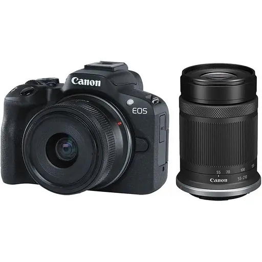 Бездзеркальний фотоапарат Canon EOS R50 Kit RF-S 18-45 mm f4.5-6.3 IS STM+RF-S 55-210 mm Black (5811C034) UA [87316] - фото 9