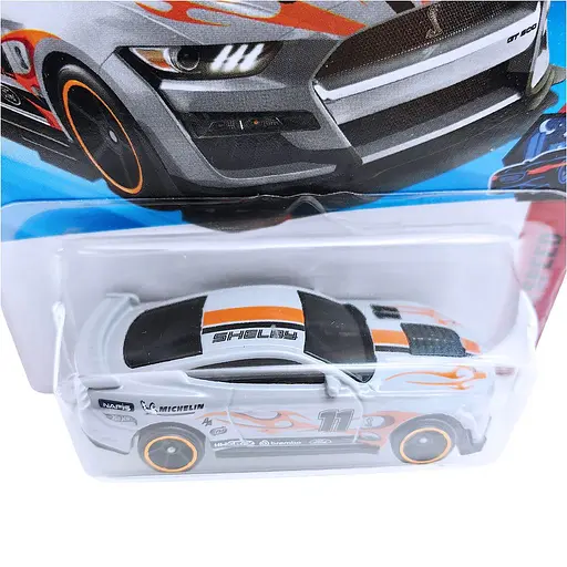 Базовая машинка Hot Wheels Nightspeed 2020 Ford Mustang Shelby GT500 серебристая (5785) JJH87-N521 - фото 3