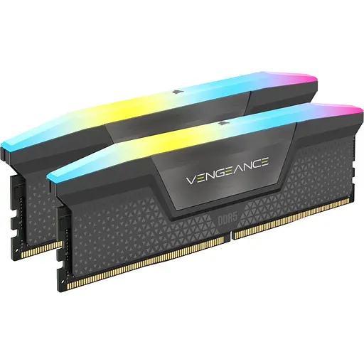 Модуль памяти DDR5 Corsair Vengeance RGB 2x32GB 5600MHz Grey (CMH64GX5M2B5600Z40K) [153824] - фото 2