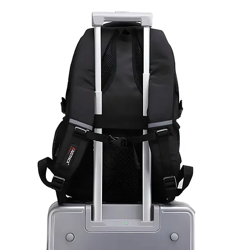 Універсальний міський рюкзак Justpack з ортопедичною спинкою чорний 31 х 48 х 19 см (5773) - фото 6