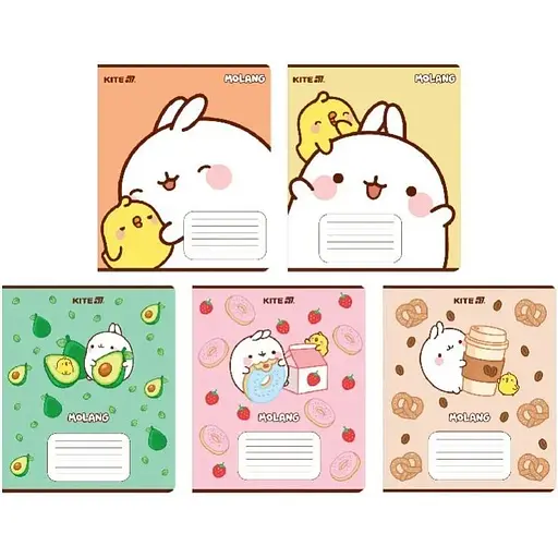 Зошит учнівський "Molang" Kite ML25-236 18 аркушів 1 шт. в асортименті - фото 1