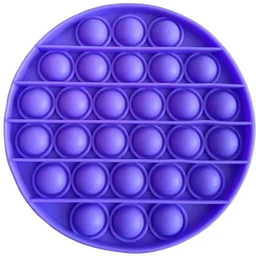 Сенсорна іграшка Pop it антистрес круг фіолетовий - фото 1