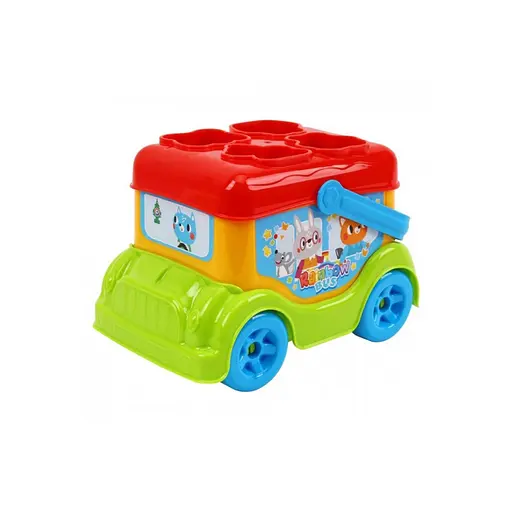 Детская игрушка для развития "Автобус сортер" 0389TXK - фото 4