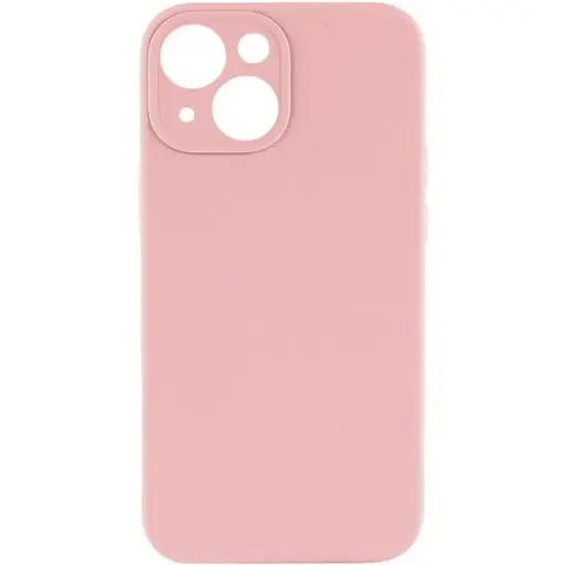 Чехол Silicone Case с защитой камеры Full Apple iPhone 15 Light Pink