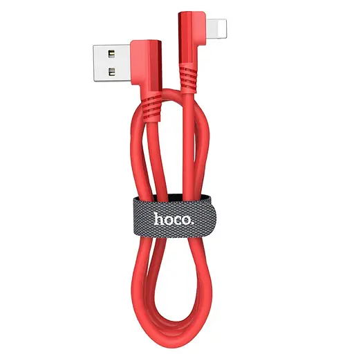 Кабель Hoco U83 USB to Lightning 1.2 м червоний