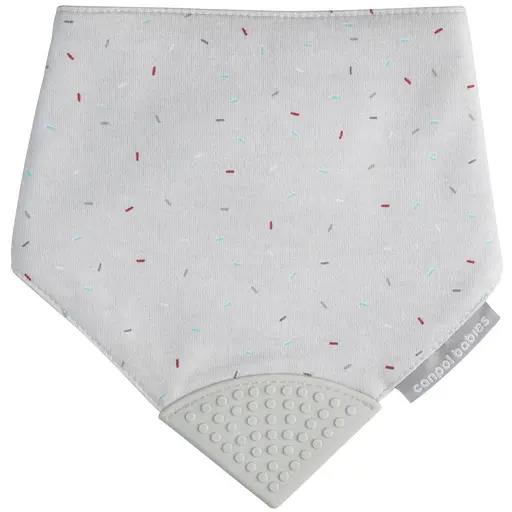 Слюнявчик Canpol babies с прорезывателем серый (26/902_grey)