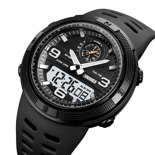 Наручний годинник чоловічий 1655BKWT Black-White Skmei acs0030650 - фото 2