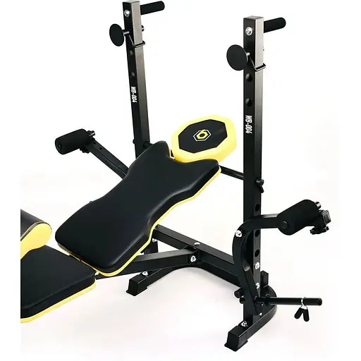 Лавка тренувальна Besport WB-004 для жиму зі стійкою під штангу та партою Скотта - фото 2