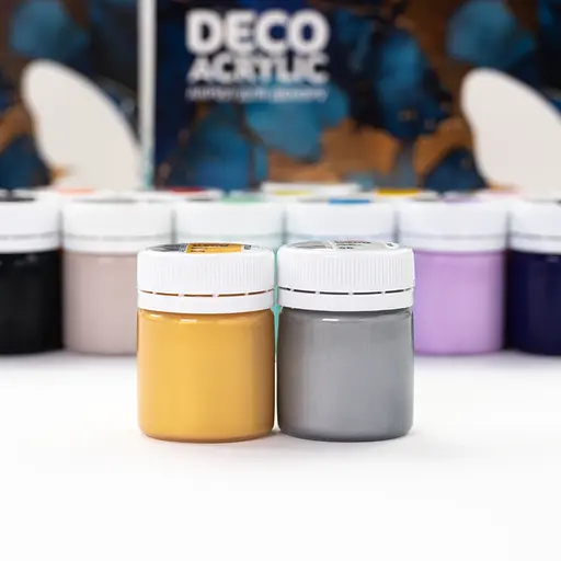 Набор акриловых красок для матовых и металлических декоров 18×20 мл Rosa Talent - фото 4