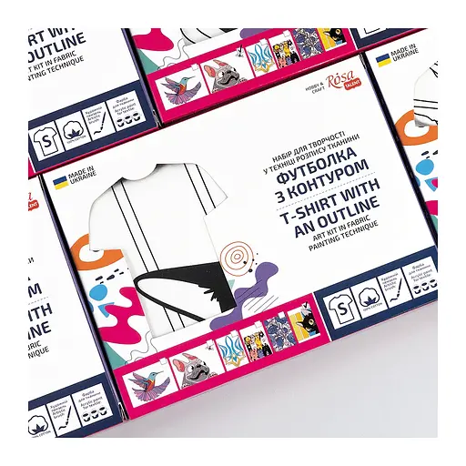 Набор для творчества Rosa футболка-раскраска, Черный кот, хлопок 100, размер S (4823098542070) - фото 3