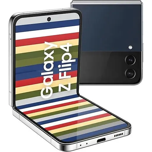 Смартфон Samsung Galaxy Flip4 Bespoke Edition 8/256GB Silver/Navy/Navy [5G, NFC, 2 SIM/1 SIM + 1 eSIM]