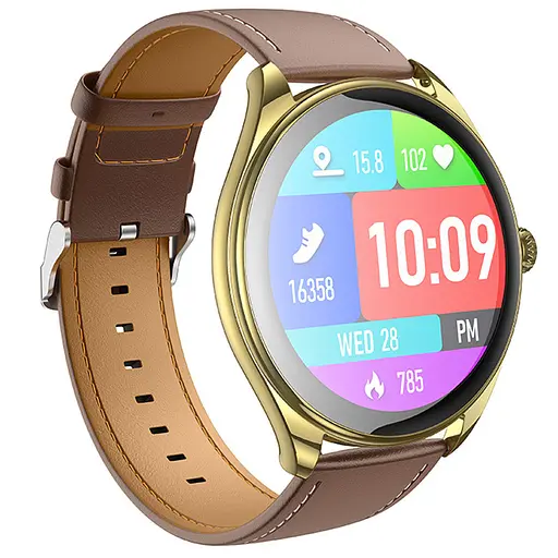 Смарт-часы Hoco Smart Watch Y22 Amoled Smart sports watch (call version) Champagne gold