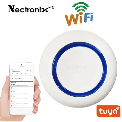 Кнопка SOS для пожилых и больных людей Nectronix SS01 для экстренного вызова помощи Wifi приложение Tuya Smart - фото 4