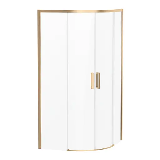 Душевая кабина Volle Solo 90x 90 без поддона cepillado oro 1010.114515 - фото 1