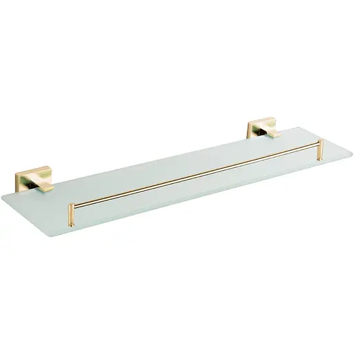 Полиця скляна VBI Mars brushed gold VBI-040109BG, Золотий - фото 1