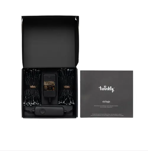 Twinkly Smart LED Гірлянда Twinkly Strings RGB 250, Gen II, IP44, довжина 20м, кабель чорний - фото 3