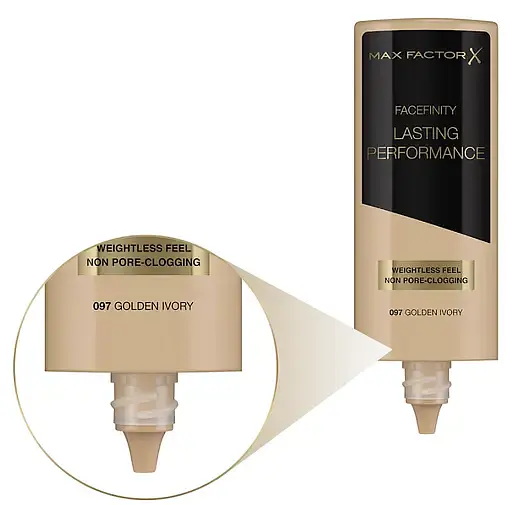 Тональная основа Max Factor Lasting Performance, тон 097 Golden Ivory, 35 мл (8000019472371) - фото 2