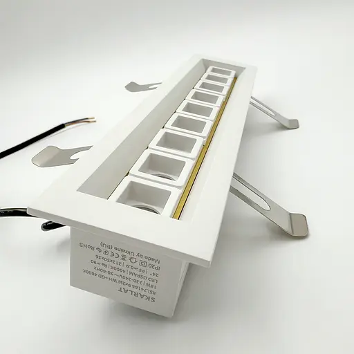 Вбудований світильник Skarlat RSL74167 12×2W WH+GD 3000K - фото 7