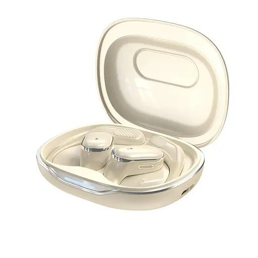 Бездротові кісткові навушники Langsdom T6 бежевий - фото 1