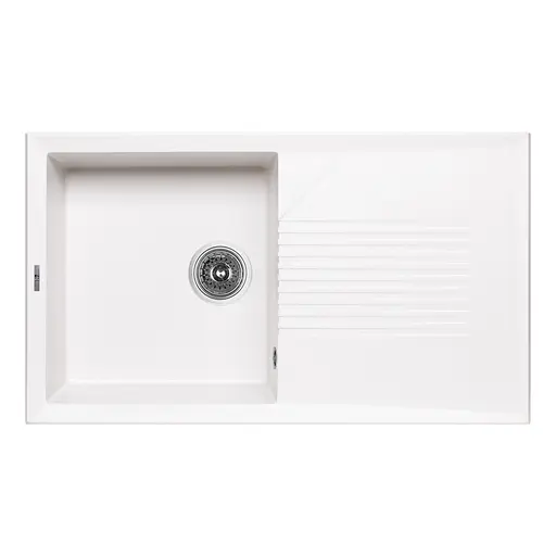 Кухонна мийка Lidz 860x500/240 WHI-01 (LIDZWHI01860500240) - фото 1