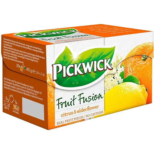 Уценка. Чай фруктово-травяной Pickwick цитрус-бузина 40 г (20 шт. х 2 г) (907483)