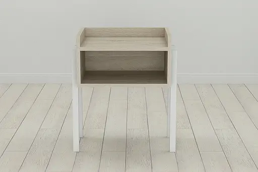 Тумба модульна Ferrum-decor Джузі 540x450x320 метал Білий ДСП Сонома 16 мм (FRD-102978) - фото 4