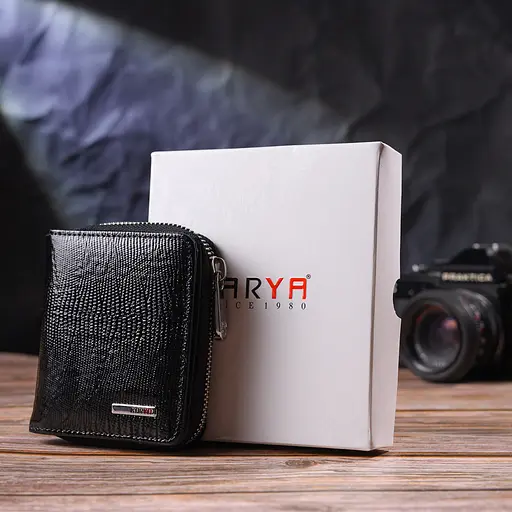 Кожаный женский кошелек KARYA 9х10.3х3 см acs0024612 - фото 8