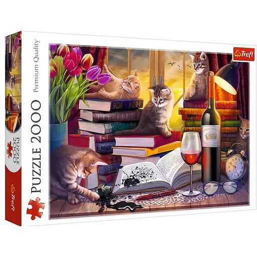 Пазл Trefl Кошачий вечер 2000 эл. (27126)