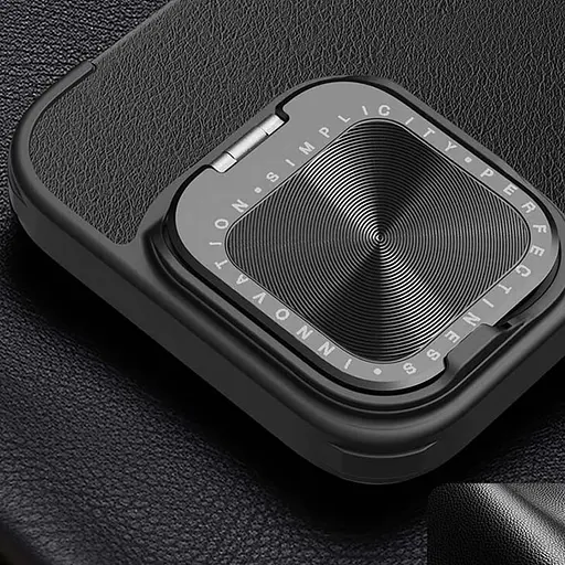 Шкіряний чохол-книжка Nillkin Qin Prop Plain Camshield для Apple iPhone 16 Pro Max 6.9 Classic Black - фото 7