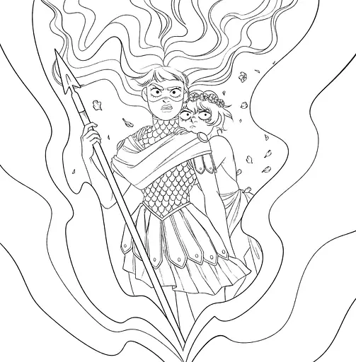 Страсти Олимпа. Официальная раскраска - Рэйчел Смайт - фото 7