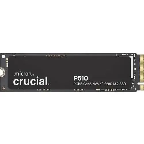Твердотельный накопитель SSD 1Tb Crucial P510 PCI-E 5.0 x4 M.2 2280 3D TLC 11000/95000 МБ/с (CT1000P510SSD8) - фото 1