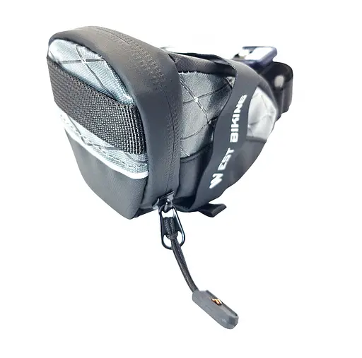 Велосумка підседільна West Biking YP0707366 14х7х6.5 см 0.3л чорно-сірий (G0001985) - фото 3
