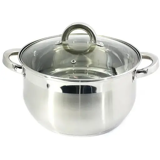 Кастрюля из нержавеющей стали Zauberg с крышкой 2.0 л сферическая (ZBY-2S)