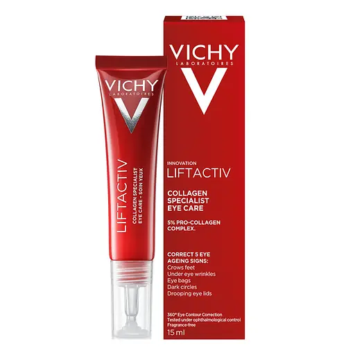 Антивіковий крем Vichy Liftactiv Specialist Collagen для корекції ознак старіння шкіри зони навколо очей 15 мл - фото 3