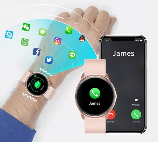 Смарт-годинник Lige 0223B з силіконовим ремінцем White (17790) - фото 8