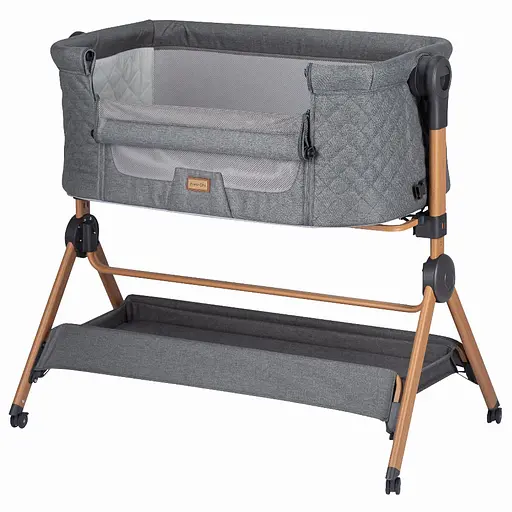Приставная кроватка и стульчик для ребенка FreeON Nest & Feed 2 в 1 grey (84959) - фото 1