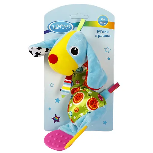 М'яка іграшка-прорізувач Lindo Такса (F 1004 такса) - фото 1