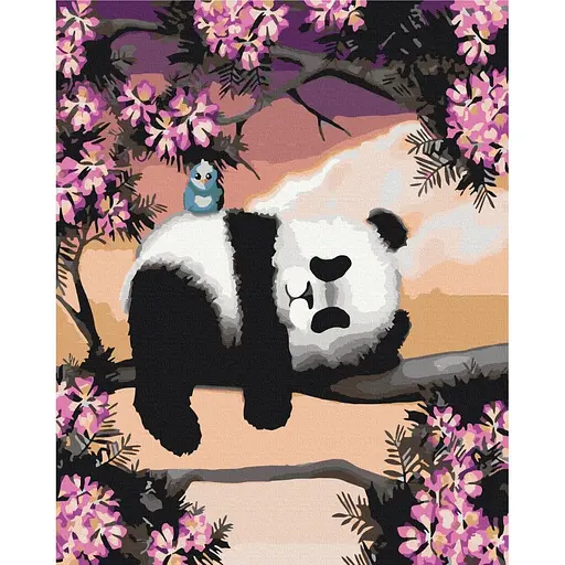 Картина за номерами Сонлива панда Brushme 40x50 см кольорова 000277660