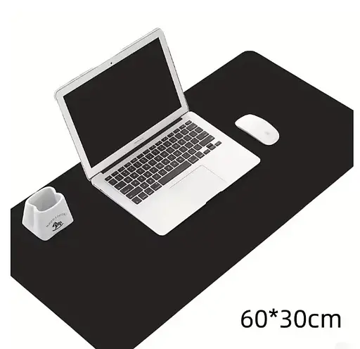 Коврик для мыши 60×30 см (экокожа) Черный  - фото 2