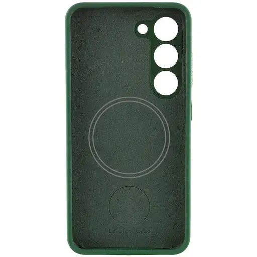 Чохол Silicone Cover Lakshmi Full Camera (AA) with MagFit для Samsung Galaxy S23 Зелений / Dark green - фото 2