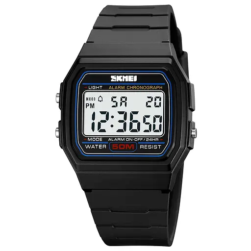 Наручний годинник чоловічий 2042BKWT Black-White Skmei acs0030361 - фото 1