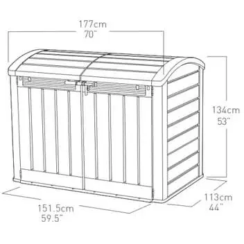 Ящик для зовнішнього зберігання KETER STORE-IT-OUT Ultra 2000 л - фото 2