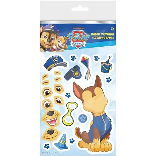 Набір наліпок Paw Patrol Створи героя Гонщчик (124706)