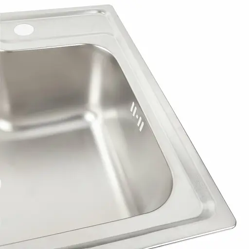 Кухонна мийка з нержавіючої сталі Platinum сатин 5845 (0,8/180 мм), R, Satin - фото 3