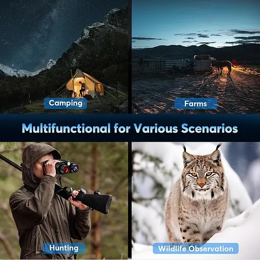 Бінокль нічного бачення 4K 3-дюймовий HD з 8-кратним цифровим зумом - фото 2