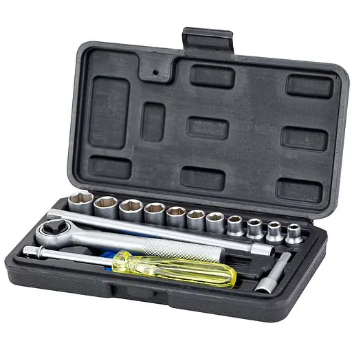 Набор торцевых насадок Grad 1/4" в кейсе 16 шт (6003045) - фото 1