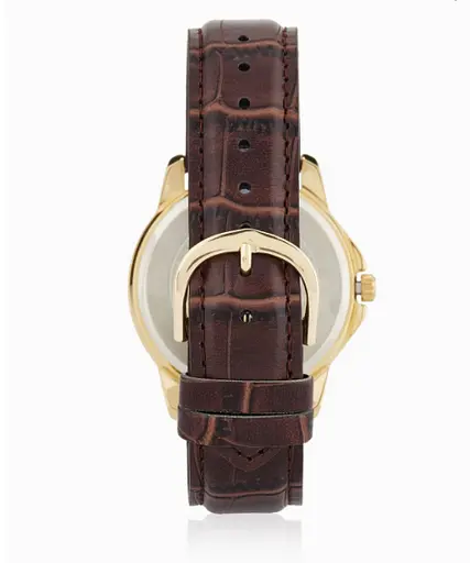 Годинники наручні чоловічі кварцові золоті з шкіряним ремінцем оригінал Casio MTP-V004GL-7AUDF (модуль №5058) - фото 2