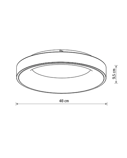 Світильник стельовий Nowodvorski 11201 Nikki Round LED 1x48W 3000K 4200Lm IP20 білий - фото 5