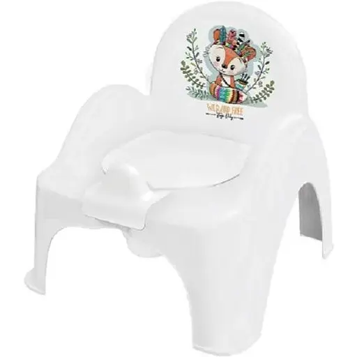 Горшок-стул Tega Baby детский Wild&Free Little Fox white green - фото 1